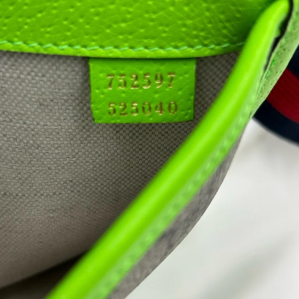 Women's Gucci GG Supreme OPHIDIA belt bag adjustable 80 cm made in Italy - Picture 10 of 10